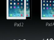 Apple presenta nuovi iPad Air, sistema Mavericks gratuito