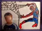 Portafoto "Uomo ragno", dipinto vetro