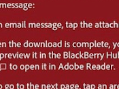 Adobe reader riceve aggiornamento BlackBerry