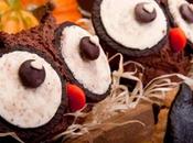 Ricette Halloween: Muffin Halloween forma gufo.