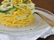 Spaghetti alla chitarra, senza glutine, zucchine seppie