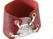Bracciale pelle riciclata-recycled leather bracelet