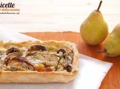 Schiacciata pere, speck radicchio