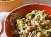 Farro broccoli, ceci za’atar with chickpeas