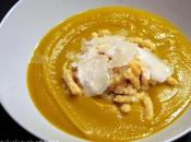 Passatelli tartufo crema zucca scaglie Parmigiano Reggiano