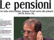 Prodi vota alle Primarie probabilmente contro Renzi difendere pensioni.