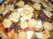Crostata salata funghi, speck formaggio