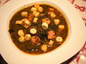 Zuppa cavolo nero, alla euge Tuscan cabbage soup Soupe chou noir Tuscane
