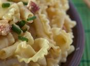 Pasta salsa porri pancetta