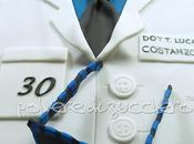 Torta 30°compleanno dottore: camice oculista occhiali tridimensionali