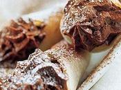 Cannoli cialda mousse cioccolato.
