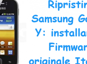 Ripristino Samsung Galaxy installare Firmware originale Italiano