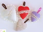 Cuori Stoffa cucito) Fabric hearts sew)