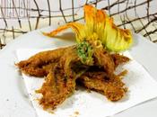 Fiori zucchina fritti pastella parmigiano