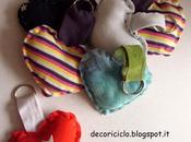 Riciclo vecchie T-shirt: porta-chiavi forma cuore