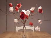 Tutorial valentino last minute: centrotavola fiori carta