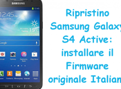 Ripristino Samsung Galaxy Active: installare Firmware originale Italiano