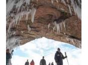 spettacolari grotte congelate lago Superiore (foto)