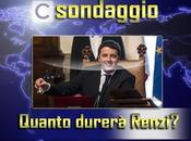 Sondaggio, quanto durerà governo Renzi?