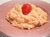 Strawberries champagne risotto, think pink keep calm