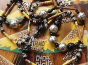 Happy Chinese Year Collana altered perle carta ciondol