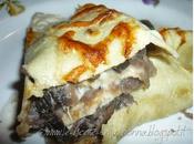 Crespelle vegetariane funghi mozzarella