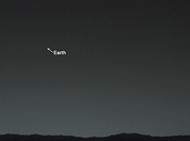 puntino brilla cielo: terra vista Marte