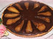 Pear, cinnamon chocolate tart
