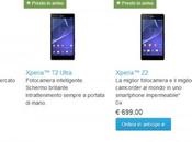 Sony Xperia arrivo prezzo euro