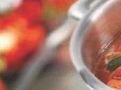 Crema fredda pomodoro polpettine pesce