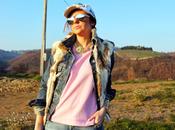 Outfit: Felpa rosa confetto versione sporty chic