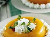 Gelatine d'arancia panna montata.
