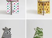 Zoë: sedute/gioco bambini cartone alveolare