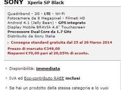 Sony Xperia super sconto Mediaworld 279€