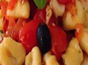 Gnocchi ricotta pomodorini,scaglie grana olive nere