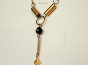 {Gypsy Collection} Necklace earrings with modern lines shapes