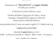 Milano libri: Magnolia libro presentato Italia Angelo Tondini tradotto lingue: haiku albero