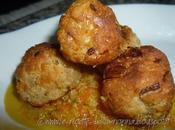 Polpettine vegetariane alla cipolla salsina delicata alle verdure miste