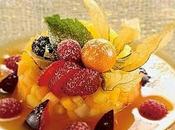 Tartare frutta fresca “guazzetto” melone papaia.