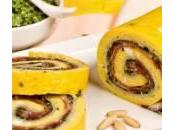 Rotolino frittata rucola, crudo mozzarella