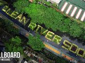 Hana: Clean river soon, billboard verde
