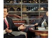 David Letterman successore Stephen Colbert insieme “Late show”