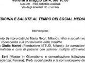 Sclerosi Multipla: medicina salute tempo social media