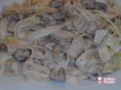Pappardelle funghi porcini salsiccia panna