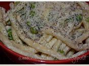 Fileja panna, piselli semi papavero