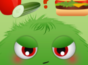 Food monster game: applicazione insegna giocando.