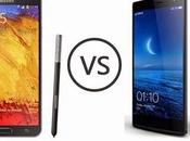 Samsung Galaxy Note Oppo Find video confronto italiano