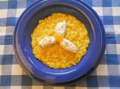 Risotto alla zucca petali ricotta.