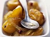 Prugne mirabelle allo sciroppo speziato.