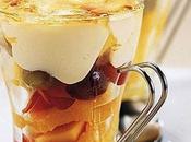 Insalata frutta crema alla vaniglia.